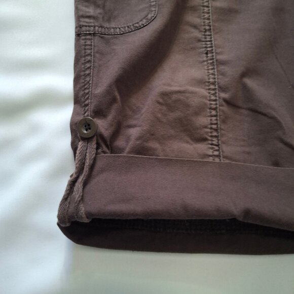 Denver Hayes Vintage Modern Fit Women's Bermuda Shorts Size 14 Brown Cotton - Picture 5 of 15